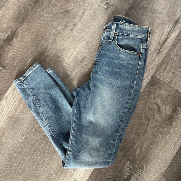 J. Crew Birch Blue High Rise Curvy Toothpick Skinny Jeans - Picture 6 of 8